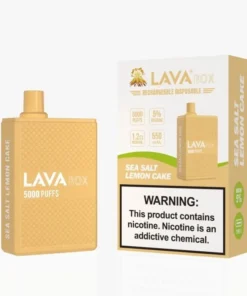 Lava Box Disposable 5% Sea Salt Lemon Cake,lava box 5000 mg ,lava box flavors ,where to buy Lava Box Disposable 5% Sea Salt Lemon Cake